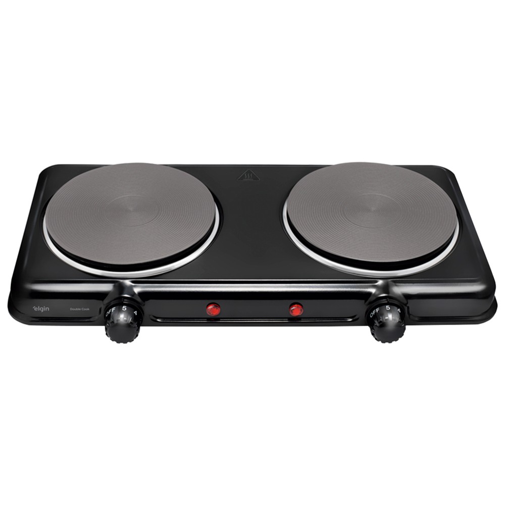 Fogão Cooktop de Mesa Portátil Elétrico 2 Bocas Elgin 42FOG020