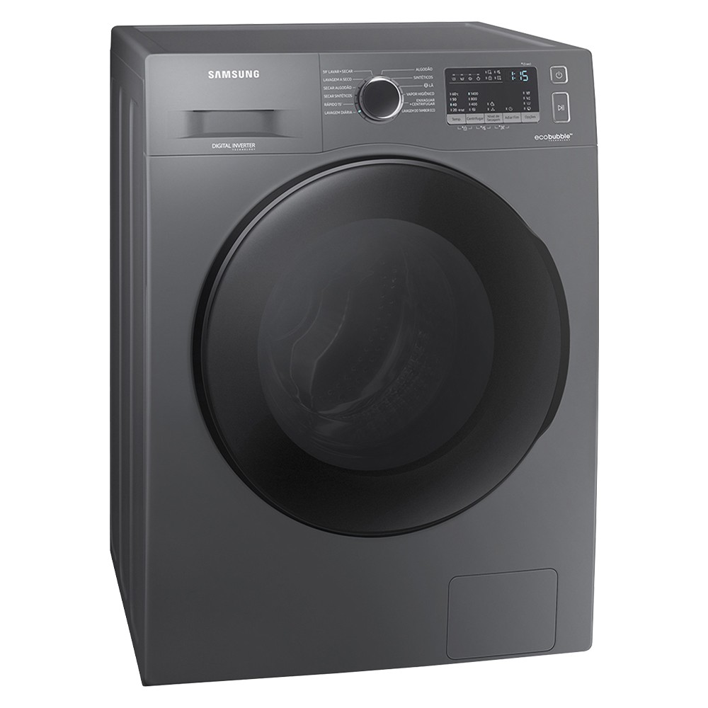 Lava e Seca Samsung EcoBubble 11kg Automática Cesto Inox WD11A4453BX