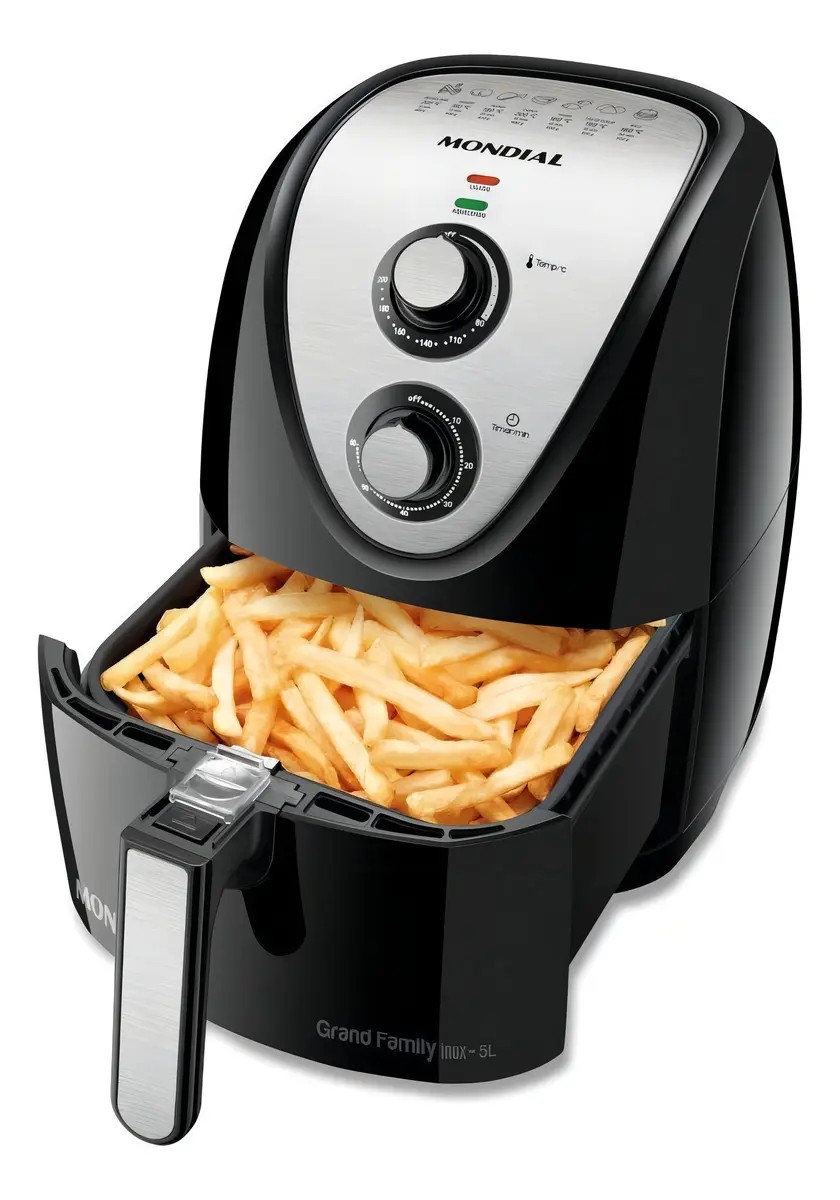 Air Fryer 5L Mondial, 1900W Fritadeira Sem Oleo