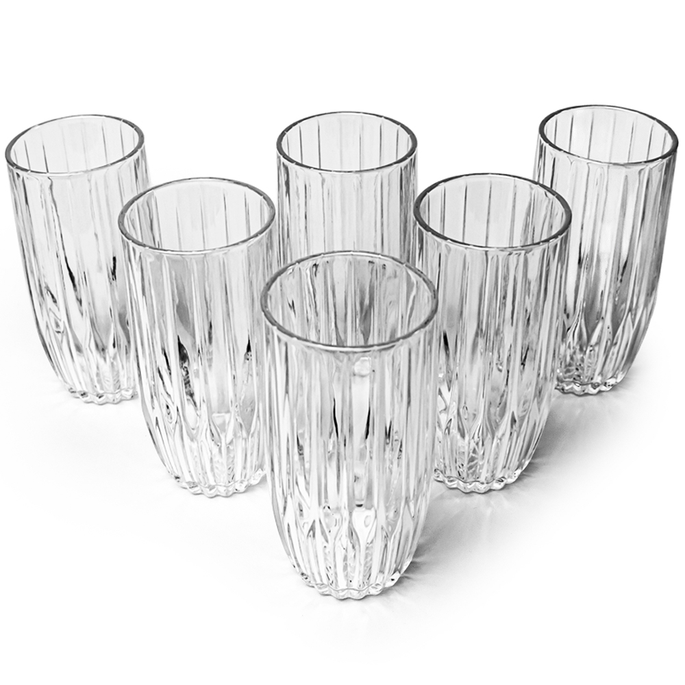 Conjunto de Copos 365ml 6 Peças Elegance Mark Blank