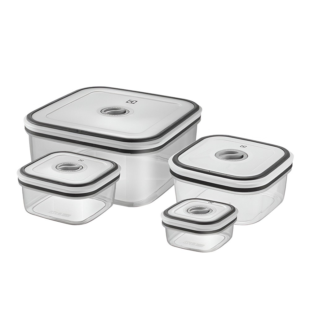 Conjunto de Potes Herméticos 4 Peças de Plástico Electrolux