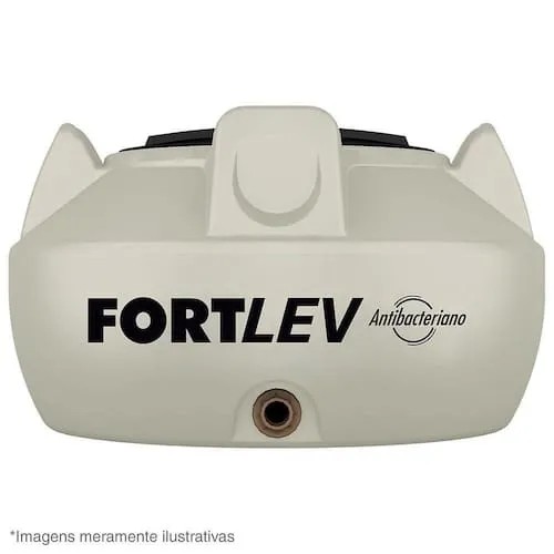 Caixa De Água 500L Polietileno Tampa Rosca Bege