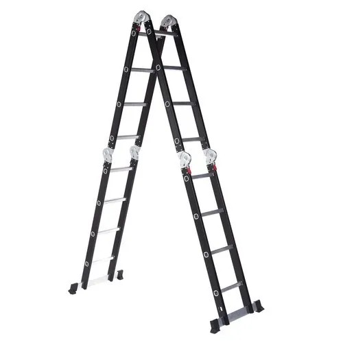 Escada De Aluminio Multifuncion 4×4 16 Degraus Black Edition