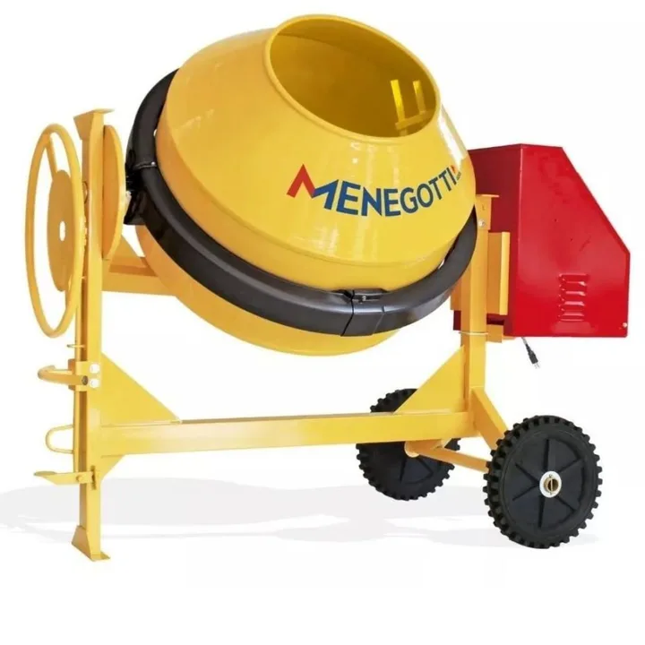 Betoneira Rental 400L Motor Gasolina Honda 5.5HP GX160 com Roda Maciça MENEGOTTI-40010852