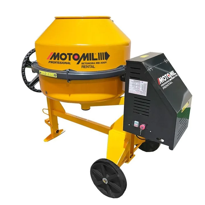 Betoneira Rental 400 Litros MB-400R com Chave de Segurança Trifásico 380V MOTOMIL-00046078.0