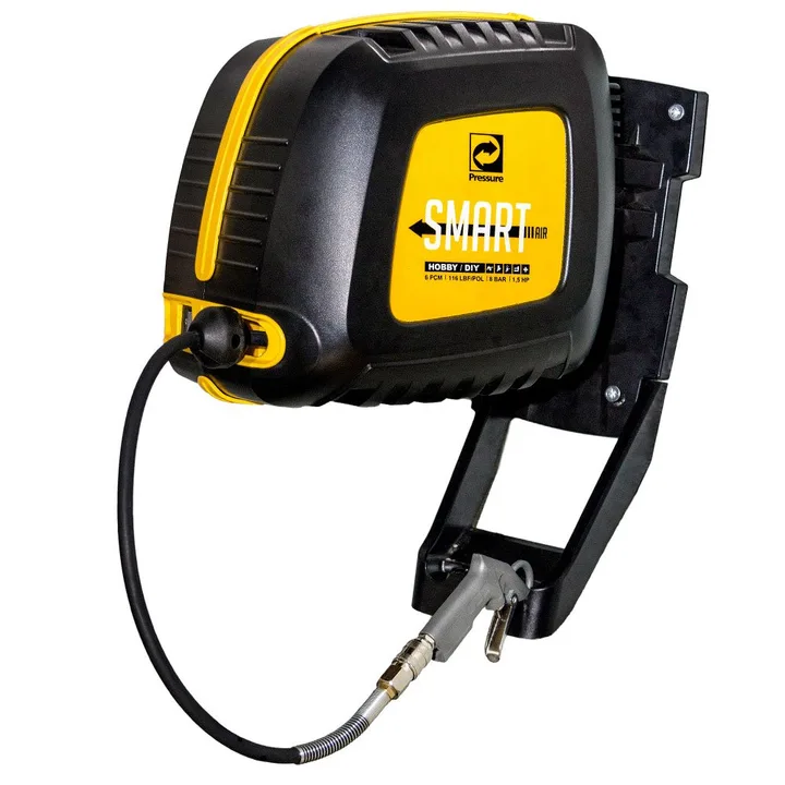 Compressor de Ar Portátil Smart Air 1.5HP com Carretel e Mangueira PRESSURE-112974SMART