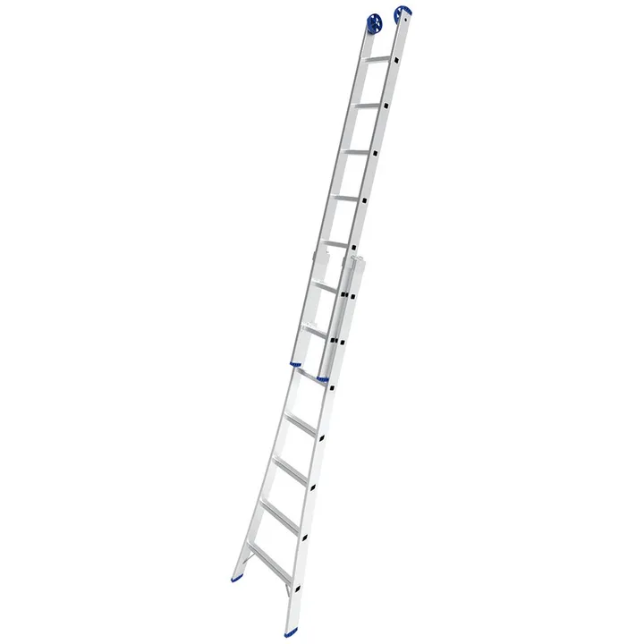 Escada Extensível 3 em 1 2 x 7 Degraus em Alumínio MOR-5203