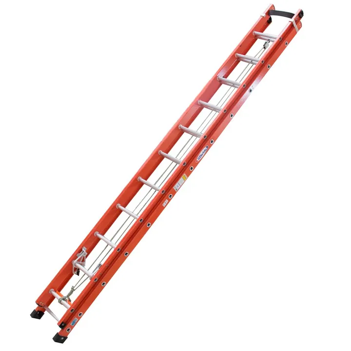 Escada Extensiva 19 Degraus tipo D e Fibra Vazada 3,60 x 6,00 Metros WBERTOLO-EAFV19