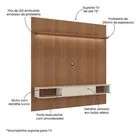 Painel Belluno Para Tv De Até 75 Pol 1 Prateleira E 2 Nichos Cinamomo/off White