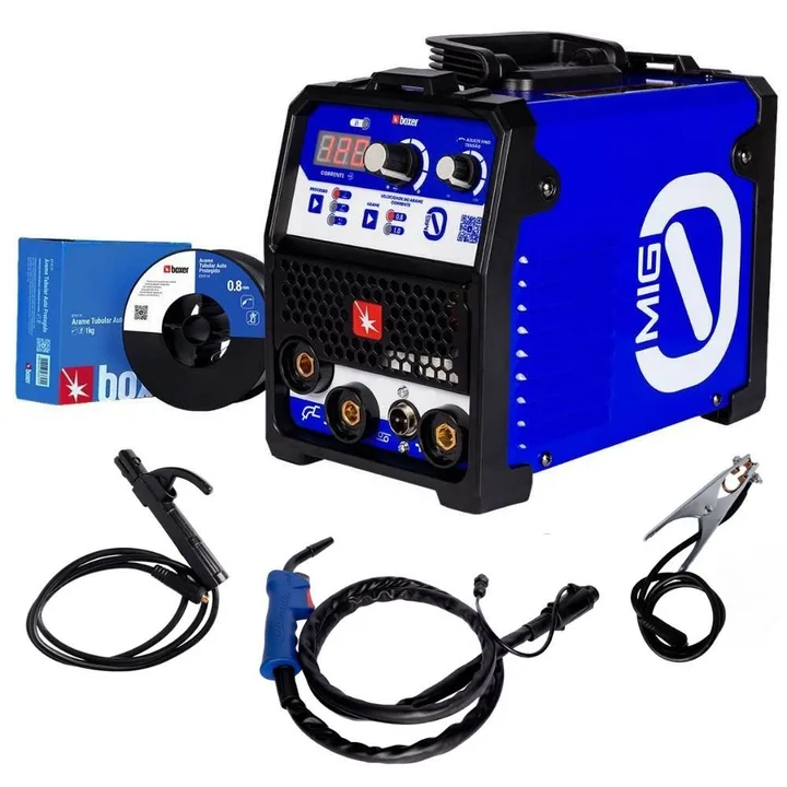 Máquina de Solda Inversora Multiprocesso MIG 0 Sem Gás TIG/MMA 120A BOXER-99085