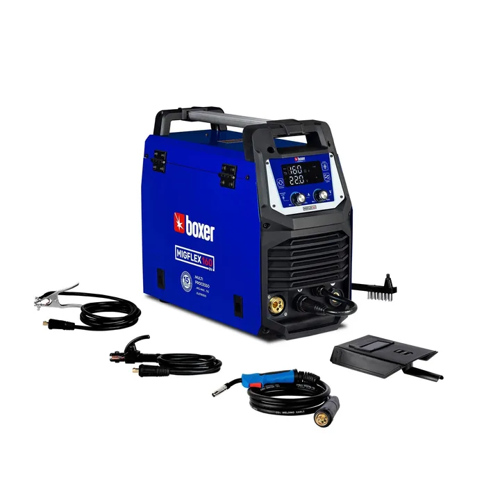 Máquina de solda Multiprocessos 160A MIGFLEX 160 BV com Acessórios Boxer