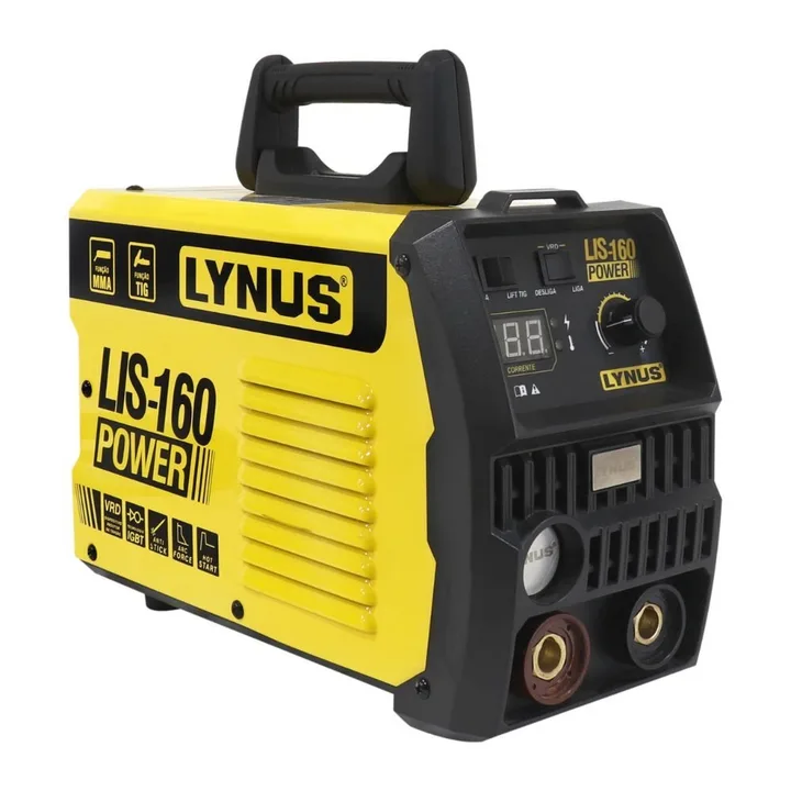 Máquina de Solda Inversora MMA LIS-160 Power 160A com Display LCD LYNUS-000109677