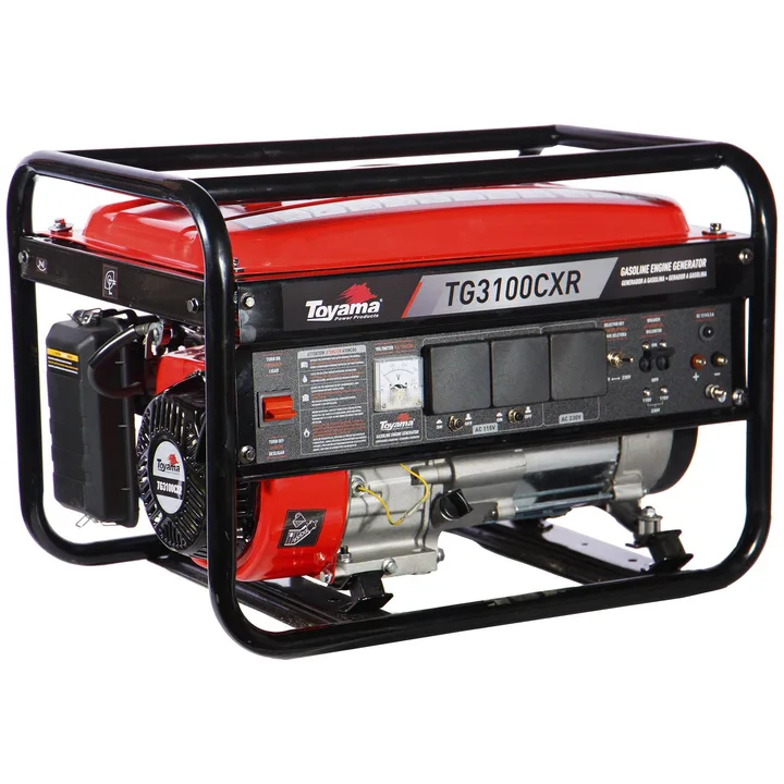 Gerador de Energia a Gasolina Aberto 3,1 Kva com AVR TG3100CXR Toyama