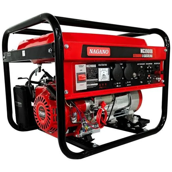 Gerador De Energia 3.8kva A Gasolina 110v220v 7hp Monofásico