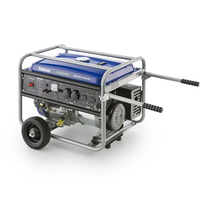 Gerador de Energia à Gasolina 6Kva Partida Manual Motor 13HP 4T 25L GT6500FB Tekna