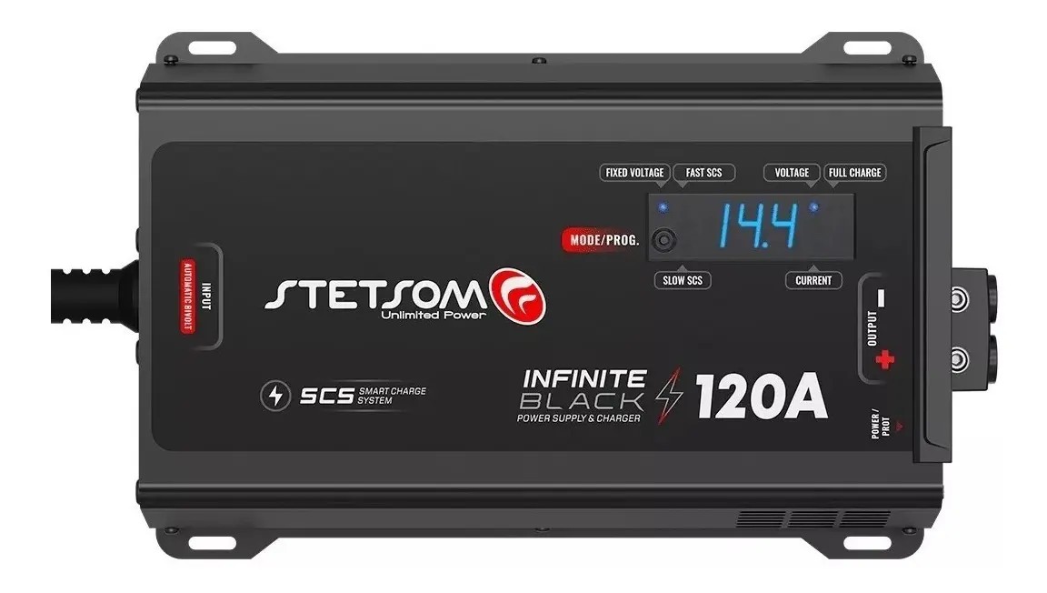 Fonte Carregador Stetsom Infinite 120A para Som Automotivo