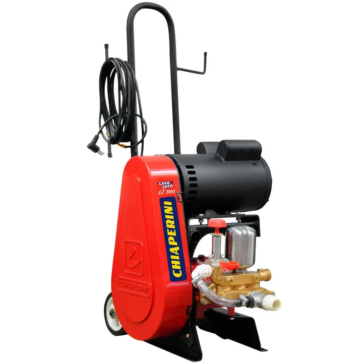 Lavadora Industrial Profissional LJ3100 Motor WEG 3HP Monofásica com Carrinho e Magueira 10m CHIAPERINI-881
