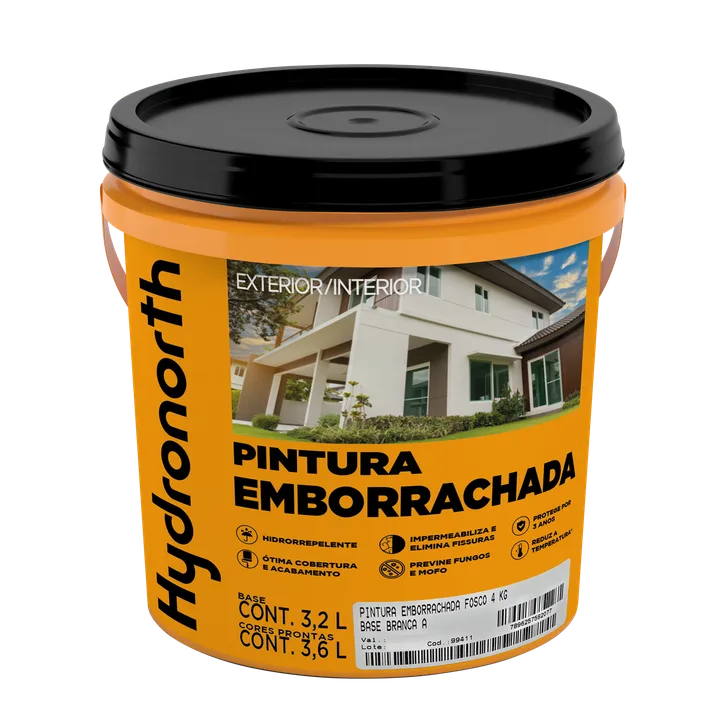 Tinta Emborrachada Fosco Branco Hydronorth 4kg