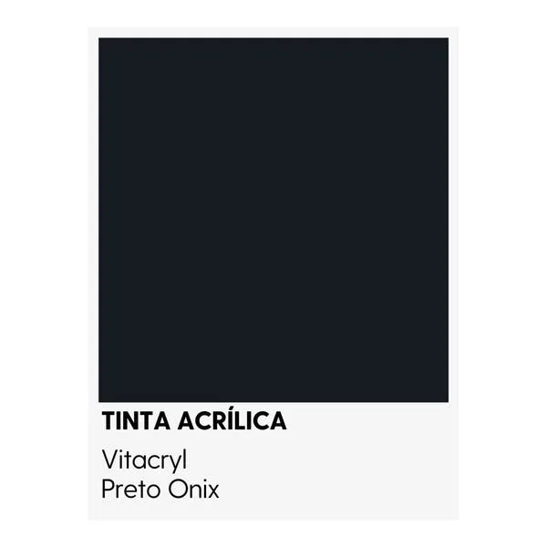 Tinta Emborrachada Acetinada Pretos - Preto Onyx - 3 6 Lts