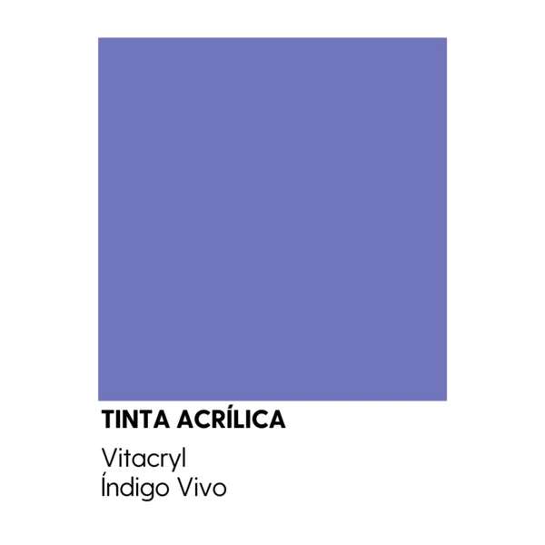 Tinta Emborrachada Acetinada Azuis - Índigo Vivo - 3 6 Lts