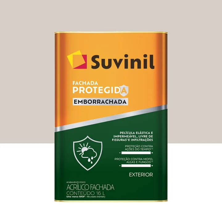 Tinta Fosco Emborrachada Fachada Protegida Crômio 18L Suvinil
