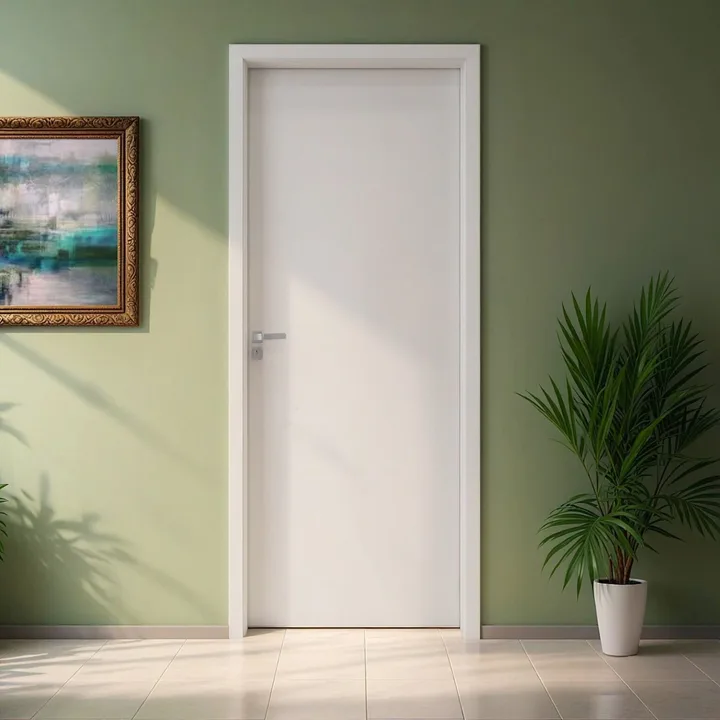 Kit Porta De Madeira 210x62cm Batente 11cm Lisa Primer Uniportas