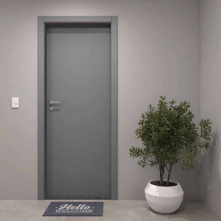 Kit Porta Madeira de Giro Direito|Esquerdo Urban 210x80cm Sarrafeada Batente 12 a 19cm Vivace Plus Lisa Artens