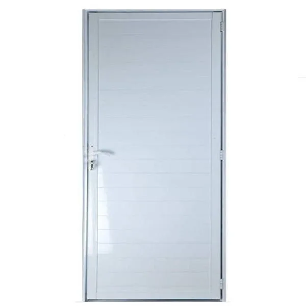 Porta Lambril De Alumínio Branco 2.10 X 0.70 X 0.045 Com Maçaneta Lado:esquerda