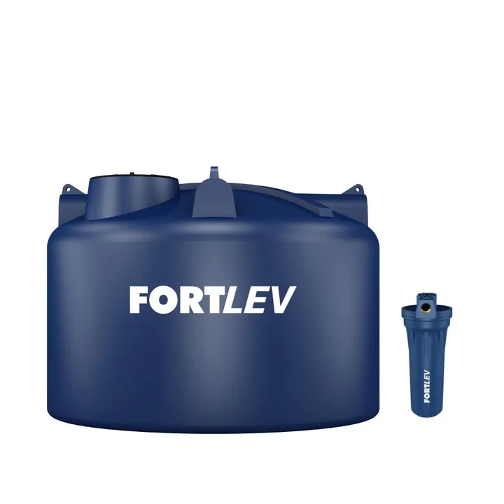 Tanque Polietileno 5.000l + Filtro Para Caixa D'água Fortlev