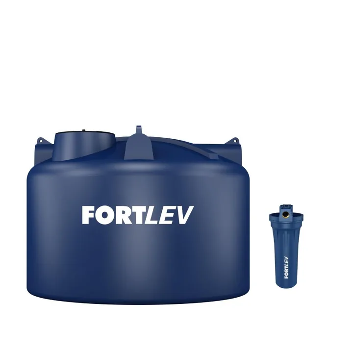Tanque Polietileno 15.000l + Filtro Para Caixa D'água Fortlev