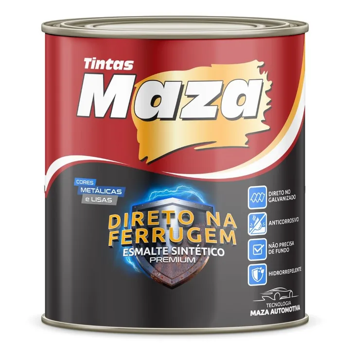 Tinta Esmalte Sintético Metálico Ouro Antigo 900ml MAZA-18761