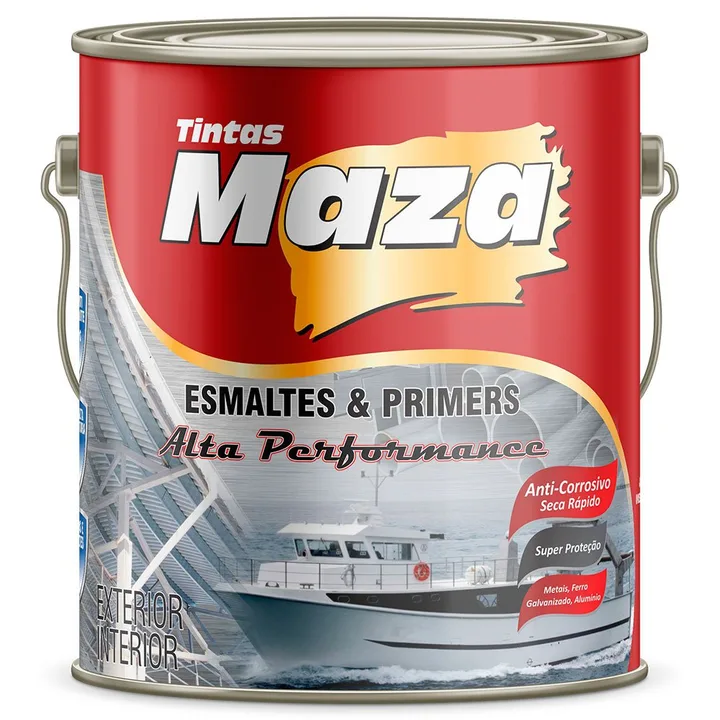 Tinta Alta Temperatura 300° Preto Fosco 3,6 Litros MAZA-18043