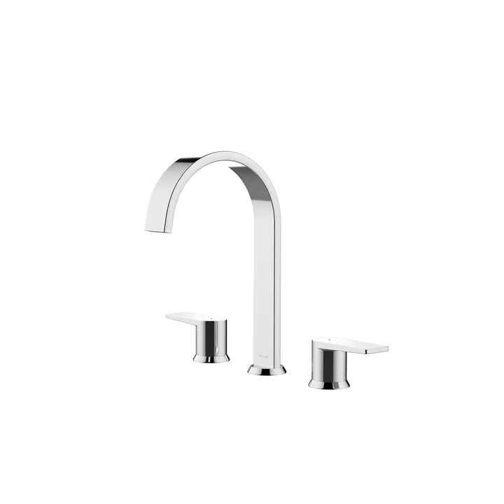 Torneira Misturador de Pia para Banheiro com Bica Alta Cromado Leaf Curv Kohler