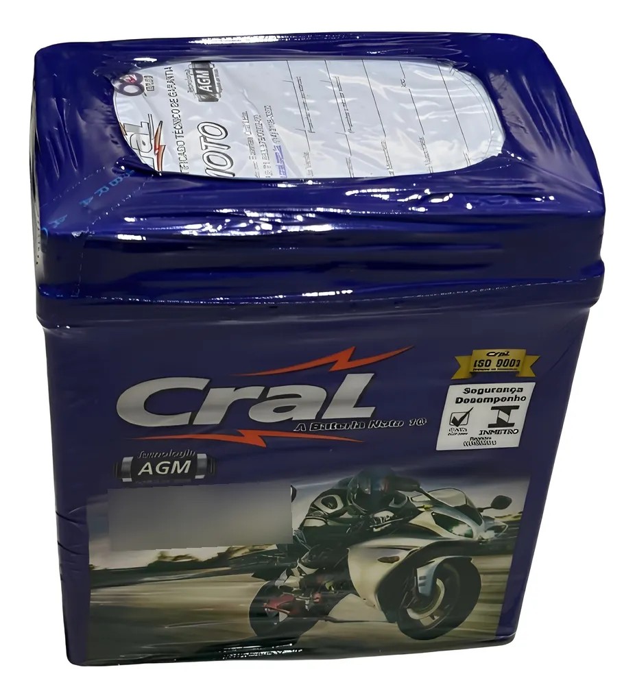 Bateria Selada Cral Moto 7ah Yamaha Xtz 250 Teneré 2013/2025