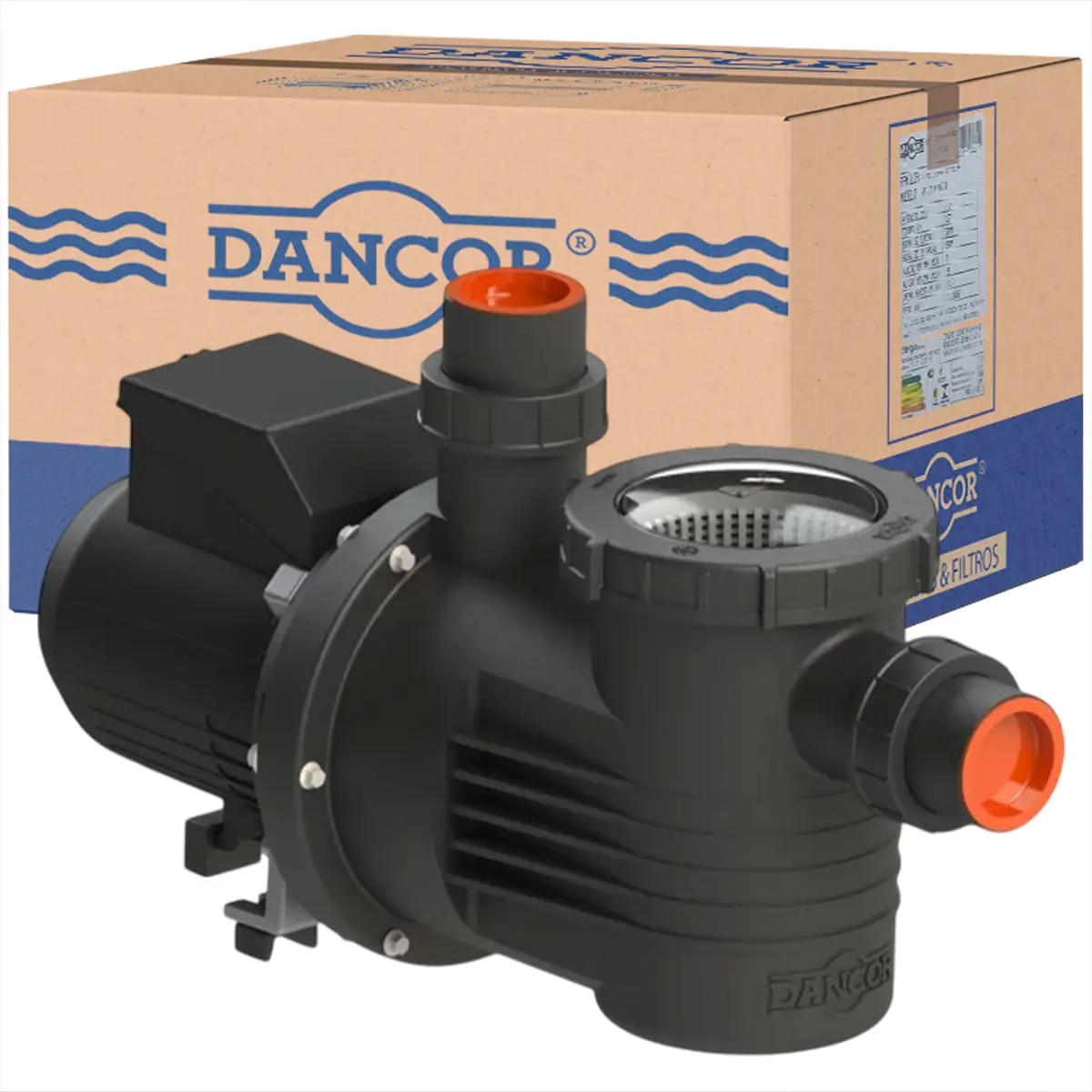 Bomba Autoescorvante para Piscina Dancor PF-17 1/2 CV Monofásica ABS