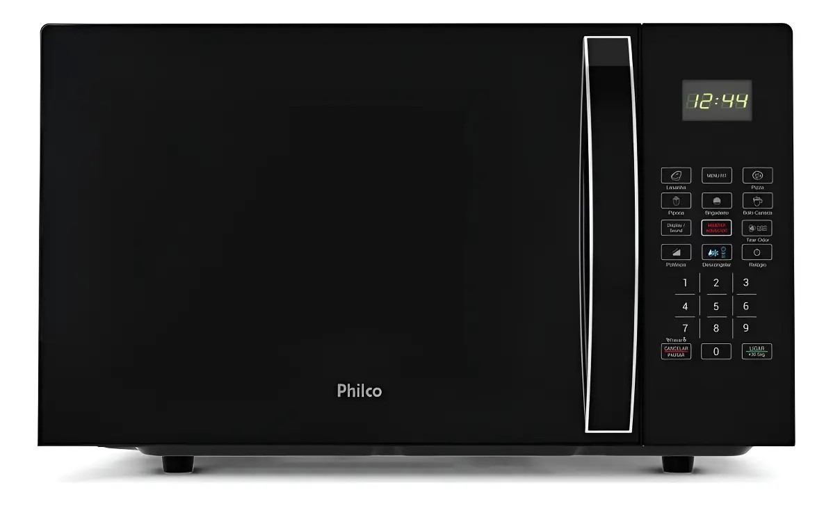 Micro-ondas Philco 28l Limpa Fácil 1100w Preto