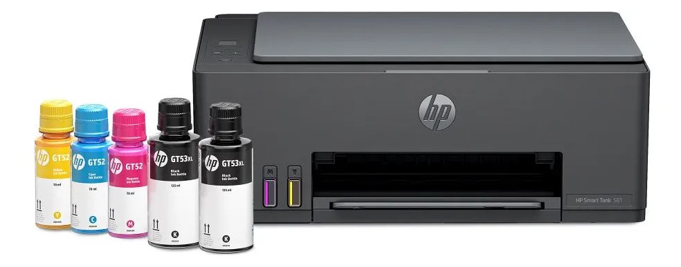 Impressora multifuncional HP Smart Tank 581 Colorida 1 USB 2.0 de alta velocidade (dispositivo); 1 porta Wi-Fi 802.11b/g/n; 1 Wi-Fi Direct
