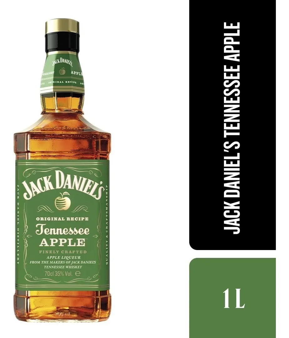 Whisky Jack Daniels Tennesee Maça Apple 1L com Cartucho Caixa