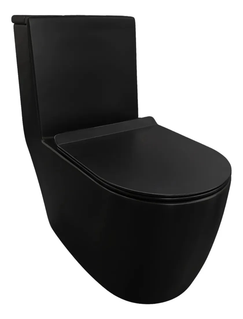 Vaso Sanitario Monobloco Caixa Acoplada Budapeste Preto